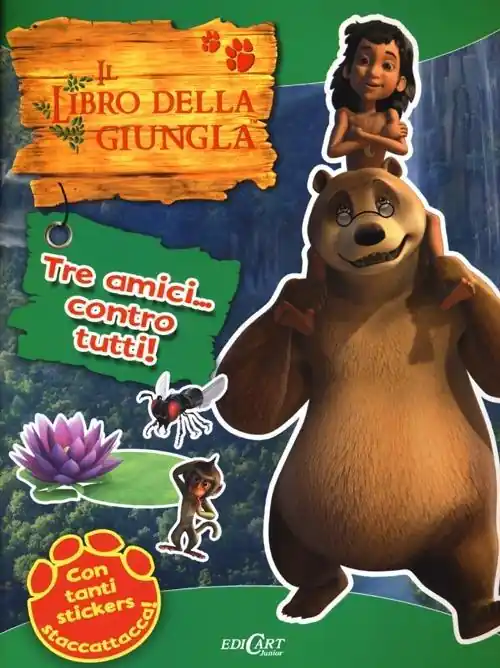 Tre amici... contro tutti! Il libro della giungla. Con adesivi. Ediz. illustrata Più Venduto