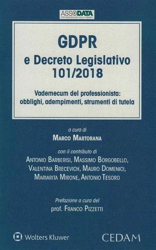 Promozione GDPR e Decreto Legislativo 101/2018. Vademecum del professionista obblighi, adempimenti, strumenti di tutela