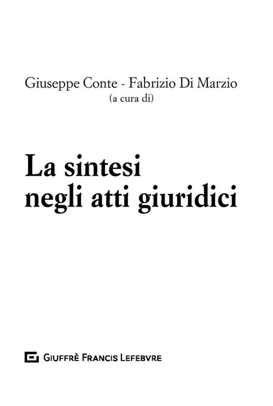 Prezzo Scontato Le sintesi degli atti giuridici