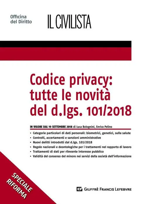 Codice privacy tutte le novità del D.lgs. 101/2018 Promo Stagionale