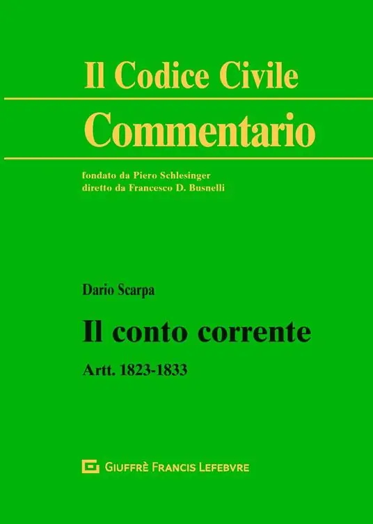 Occasione Il conto corrente. Artt. 1823-1833