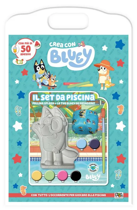 Il set da piscina. Crea con Bluey. Ediz. a colori. Con pallina splash e Bluey da dipingere Offerta