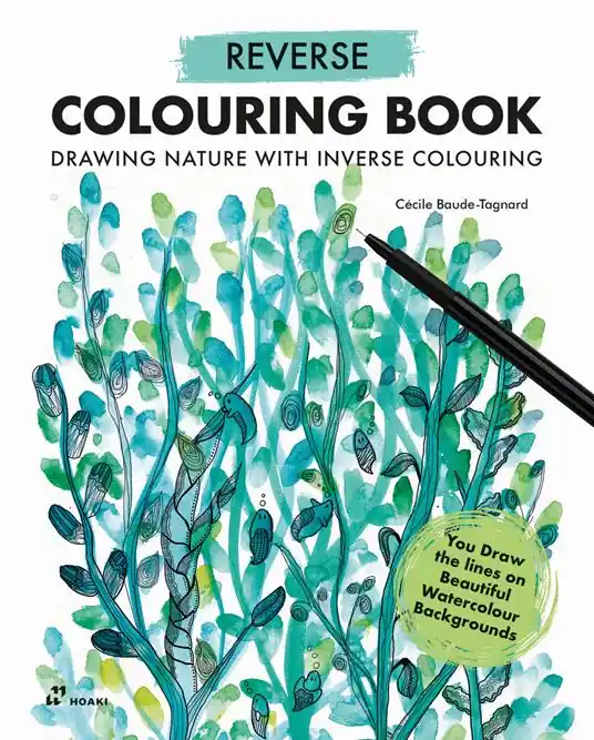 Reverse colouring book. Drawing nature with inverse colouring Vendita Finale