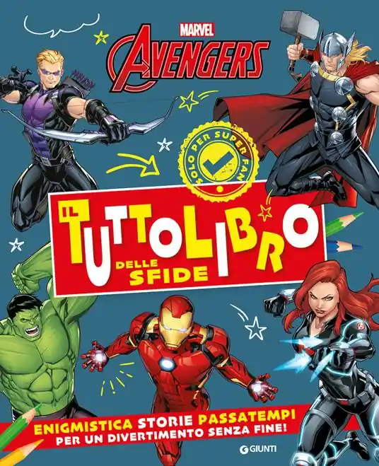 Il tuttolibro delle sfide. Avengers. Enigmistica, storie, passatempi per un divertimento senza fine! Ediz. a colori Subito Disponibile