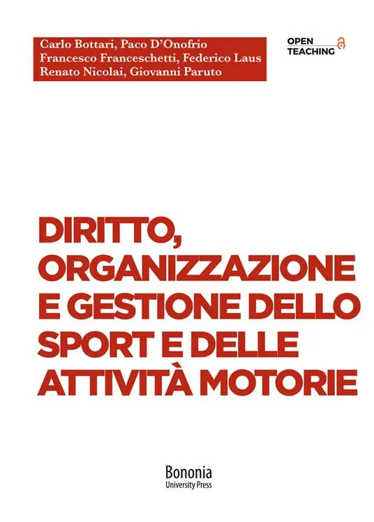 Prezzo Conveniente Diritto, organizzazione e gestione dello sport e delle attività motorie