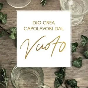 Dio crea capolavori dal vuoto Esclusivo