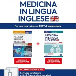 Promo Stagionale Kit completo EdiTEST Medicina in lingua inglese. Con e-book Superare la prova a test. Con software di simulazione