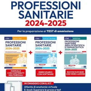 Kit completo EdiTEST Professioni sanitarie. Manuale + Esercizi commentati + Raccolta di quiz. Con software di simulazione Prezzo Ridotto