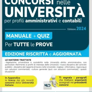 Concorsi nelle Università. Profili amministrativi e contabili. Manuale completo + Quiz Compra Oggi Stesso