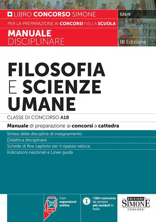 Offerta Lampo Filosofia e scienze umane. Classe di concorso A18 (ex A036). Manuale disciplinare per la preparazione ai concorsi a cattedra. Con aggiornamento online