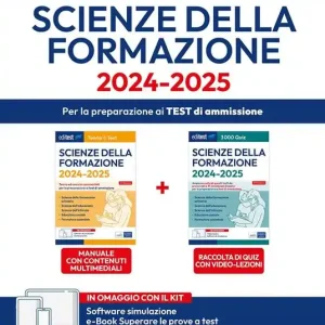 Kit completo EdiTEST Scienze della formazione. Manuale + Raccolta di quiz. Con software di simulazione Spedito Oggi