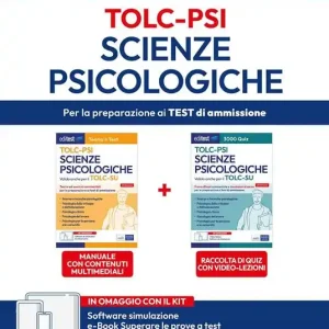 Offerta Del Giorno TOLC PSI 2024. Kit completo per il test di Scienze psicologiche. Con ebook. Con espansione online. Con software di simulazione
