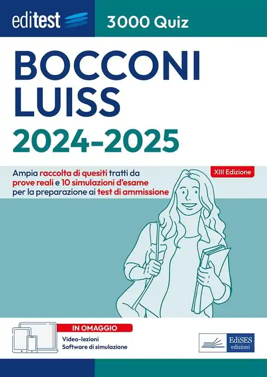 Editest. Bocconi Luiss. 3000 quiz. Ampia raccolta di quesiti tratti da prove reali e 10 simulazioni d’esame per la preparazione ai test di accesso. Con software di similazione Bestseller
