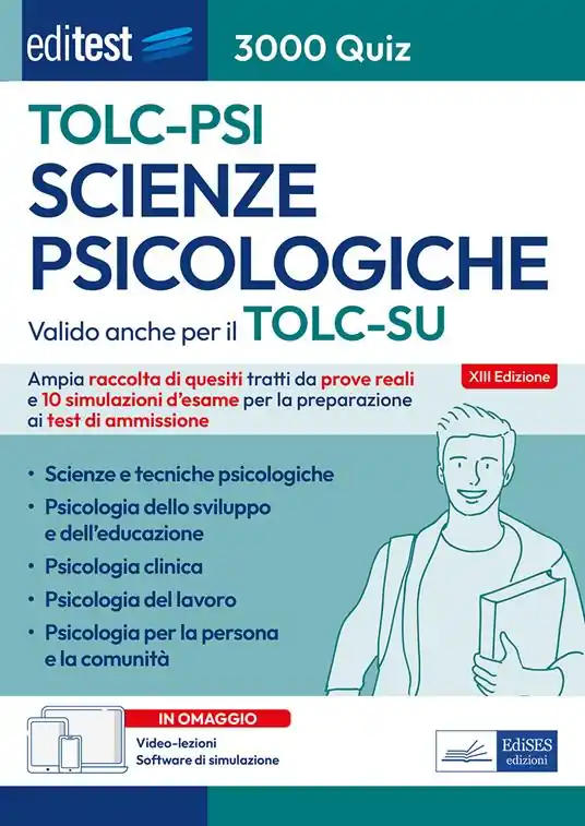 EdiTEST. Scienze psicologiche. 3000 Quiz. Ampia raccolta di quiz tratti da prove reali e 10 simulazioni per la preparazione ai test di ammissione. Con software di simulazione Affare