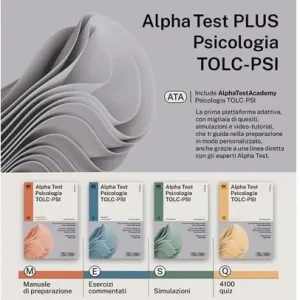 Acquista Ora Alpha Test plus psicologia TOLC-PSI. Kit completo di preparazione con training on line personalizzato. Con MyDesk
