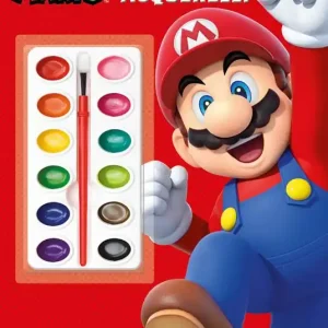 Super Mario. Colora con gli acquerelli. Ediz. illustrata. Con 16 acquerelli. Con pennello Spedito Oggi