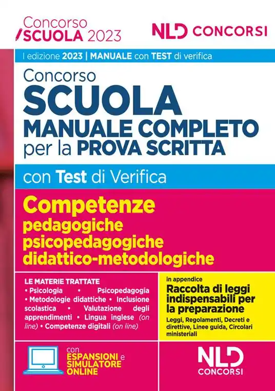 Saldi Concorso scuola 2023. Manuale completo con test di verifica per la prova scritta. Con software di simulazione