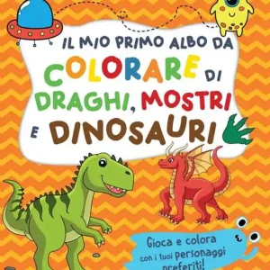 Vendita Finale Il mio primo albo da colorare di draghi, mostri e dinosauri