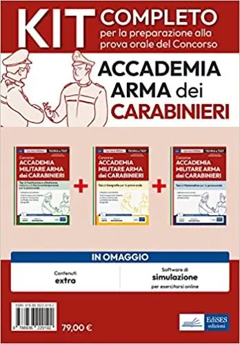 Compra Online Kit completo per prova orale Concorso Accademia Arma Carabinieri. Con software di simulazione
