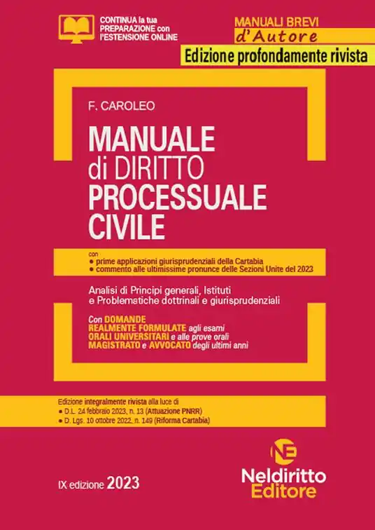Prezzo Scontato Manuale di diritto processuale civile