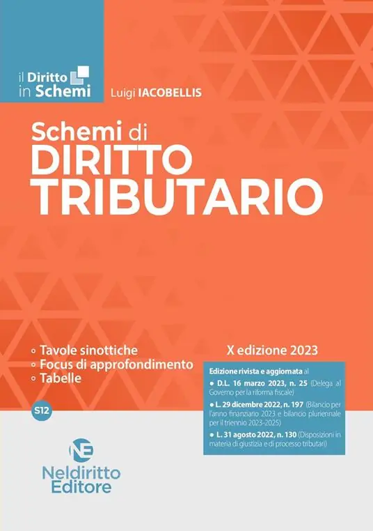 Schemi di diritto tributario. Nuova ediz. Offerta Speciale