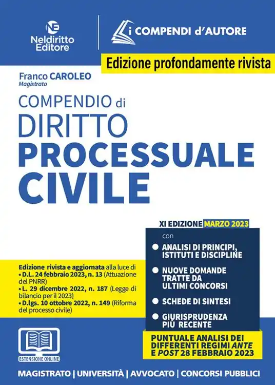 Compendio di diritto processuale civile. Con espansione online Compra Online