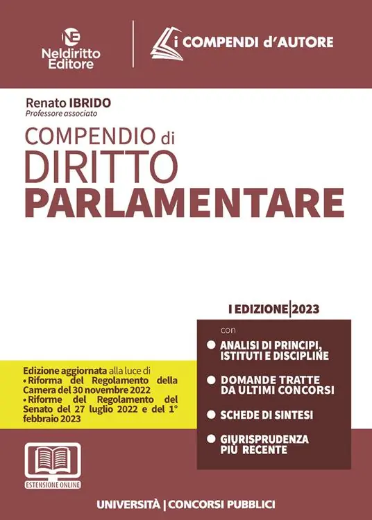 Professionale Compendio di diritto parlamentare. Con espansione online
