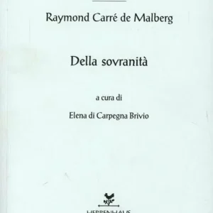 Della sovranità Nuovo Arrivo