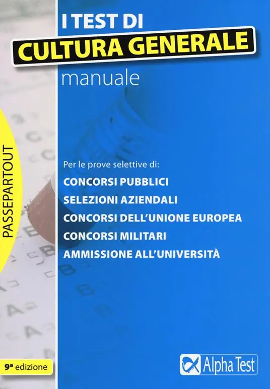 Sconto I test di cultura generale. Manuale