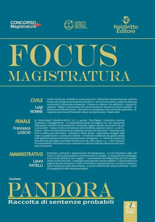 Focus magistratura. Concorso magistratura 2022 Civile, penale, amministrativo. Nuova ediz.. Vol. 2 A Buon Prezzo