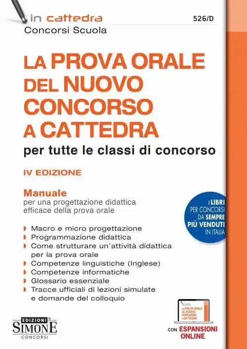 Prezzo Basso La prova orale del nuovo concorso a cattedra. Con espansioni online