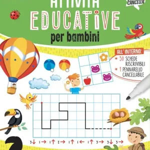 Attività educative per bambini. Ediz. a colori. Con pennarello cancellabile Ultimissimo Modello