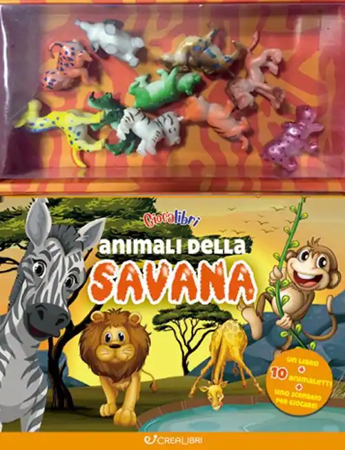 Prezzo Di Fabbrica Animali della savana. Giocalibri. Ediz. a colori. Con 10 animaletti in plastica. Con Poster