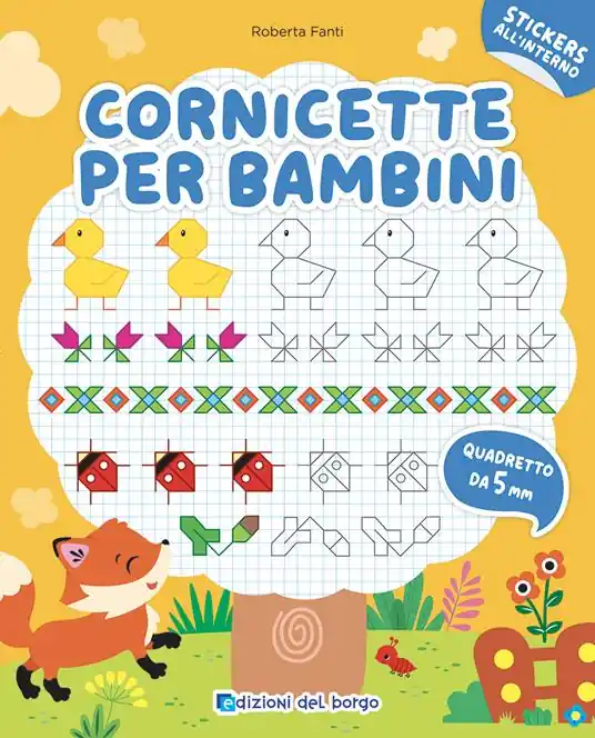 Più Venduto Cornicette per bambini. Quadretto da 5 mm. Con adesivi. Ediz. a colori