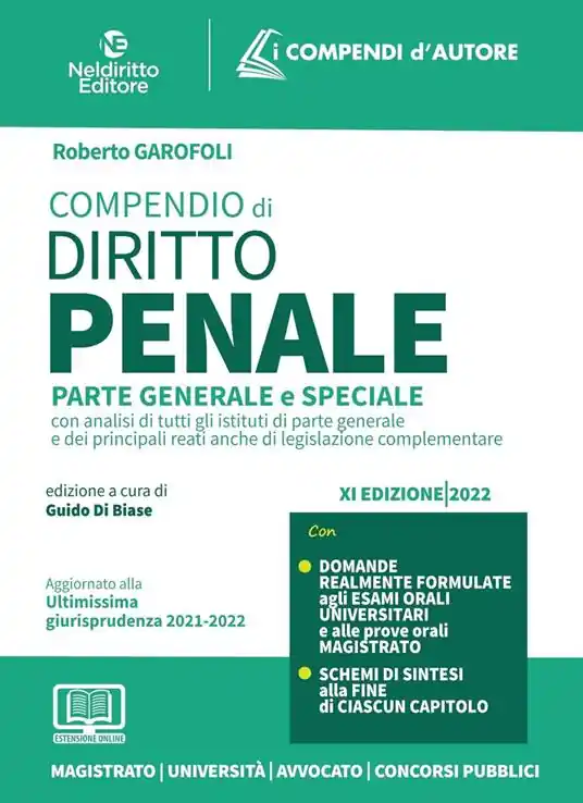 Compendio di diritto penale. Parte generale e speciale Compra Online