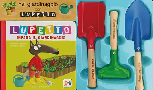 Fai giardinaggio con Lupetto. Amico lupo. Ediz. a colori. Con 3 utensili da giardinaggio Prezzo Basso