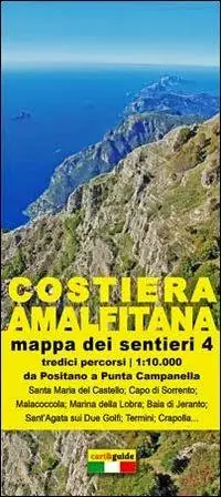 Mappa dei sentieri della costiera Amalfitana. Scale 1 10.000. Vol. 4 Da Positano a Punta Campanella. Offerta Speciale