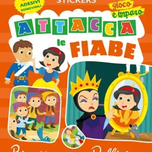 Bestseller Attacca le fiabe Biancaneve-Pollicino. Ediz. a colori. Con 30 Adesivi