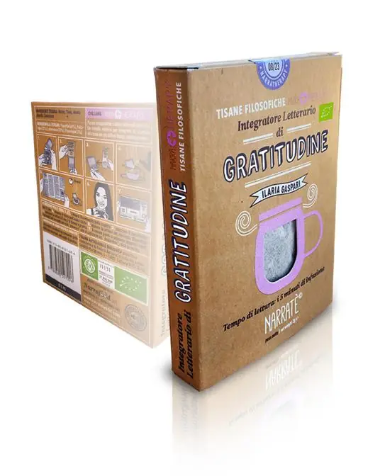 Compra Online Gratitudine. Integratore letterario di tisane filosofiche Narratherapy. Con Filtro di tisana biologica officinale