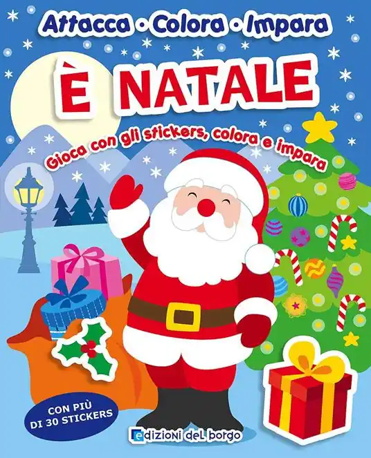 Compra Online È Natale. Gioca con gli stickers, colora e impara. Con adesivi