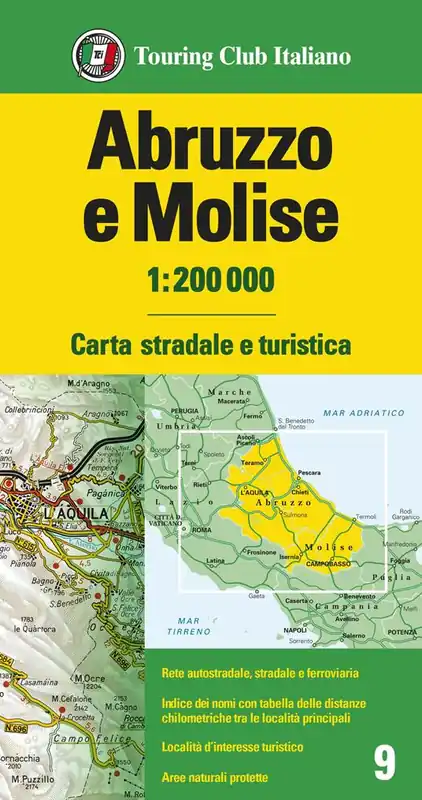 Abruzzo e Molise 1 200.000. Carta stradale e turistica. Ediz. multilingue Prezzo Ridotto