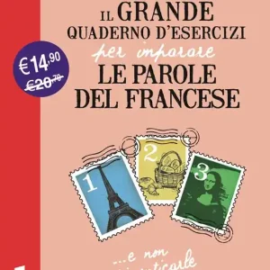 Promozione Esclusiva Il grande quaderno d‘esercizi per imparare le parole del francese 1.2.3