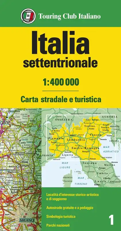 Italia settentrionale 1 400.000. Carta stradale e turistica Compra Adesso