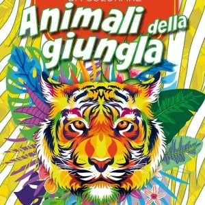Animali della giungla. Libri antistress da colorare Pagamento Sicuro