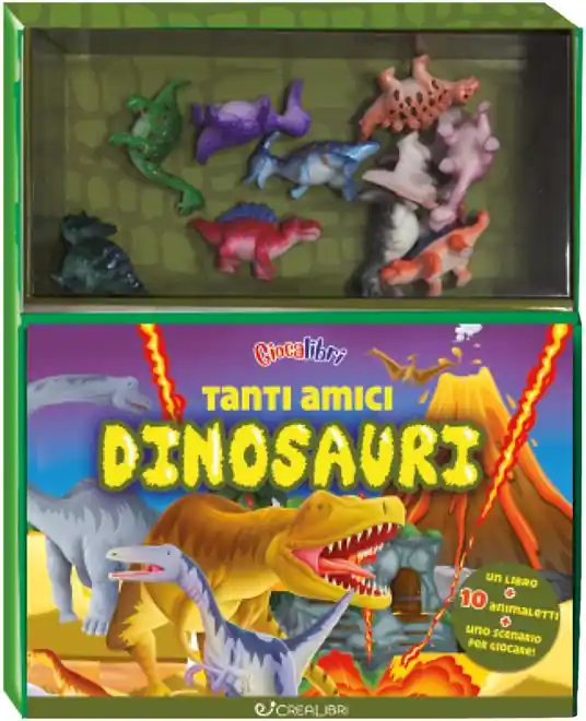 Tanti amici dinosauri. Giocalibri. Ediz. illustrata. Con gadget Spedito Oggi