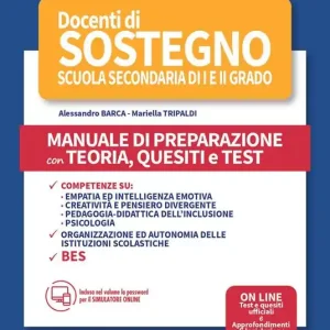 TFA. Docenti di sostegno scuola secondaria di I e II grado. Manuale di preparazione con teoria, quesiti e test Nuova Collezione
