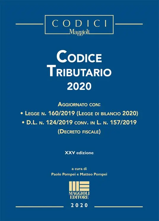 Codice tributario 2020 Saldi