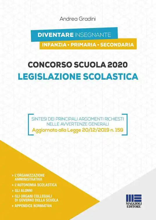 Concorso scuola 2020. Legislazione scolastica Occasione