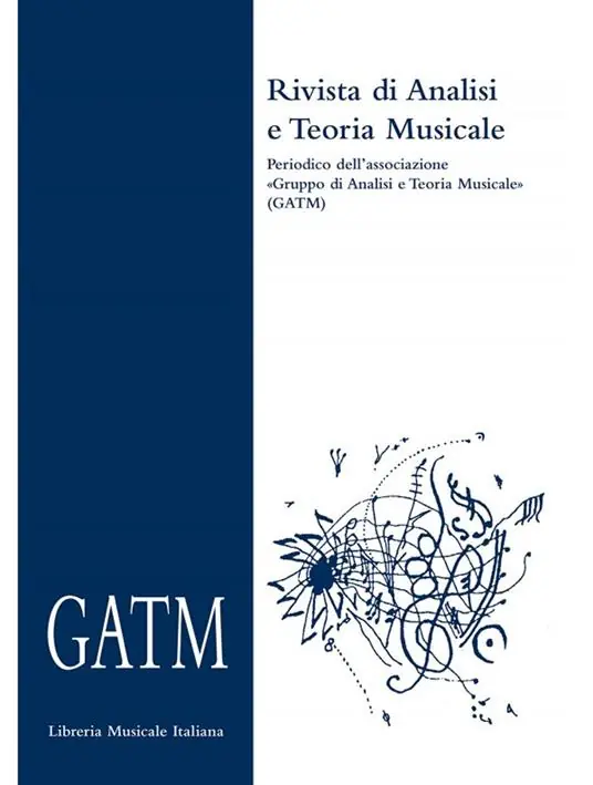 GATM. Rivista di analisi e teoria musicale (2019). Vol. 1 Subito Disponibile