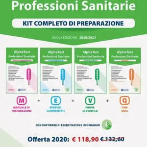 Esclusivo Alpha Test. Professioni sanitarie. Kit completo di preparazione Manuale di preparazione-Esercizi commentati-Prove di verifica-7000 quiz. Nuova ediz. Con software di simulazione